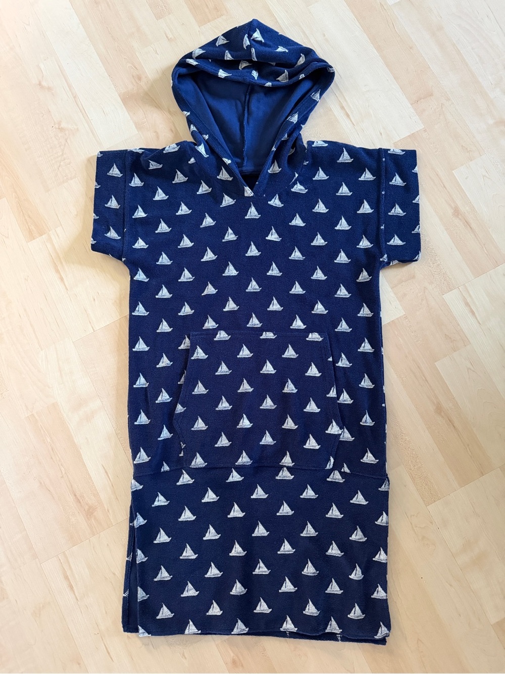 NEW Monica & Andy Kids Terry Beach Towel Coverup Sailboat 10